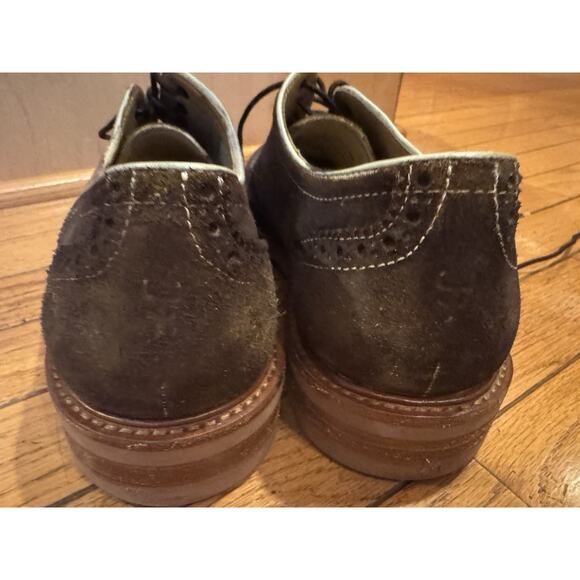 Trask Men’s 10.5 Wingtip Suede Oxford Brown Casual Dress Shoes 11M (men800 main image 4